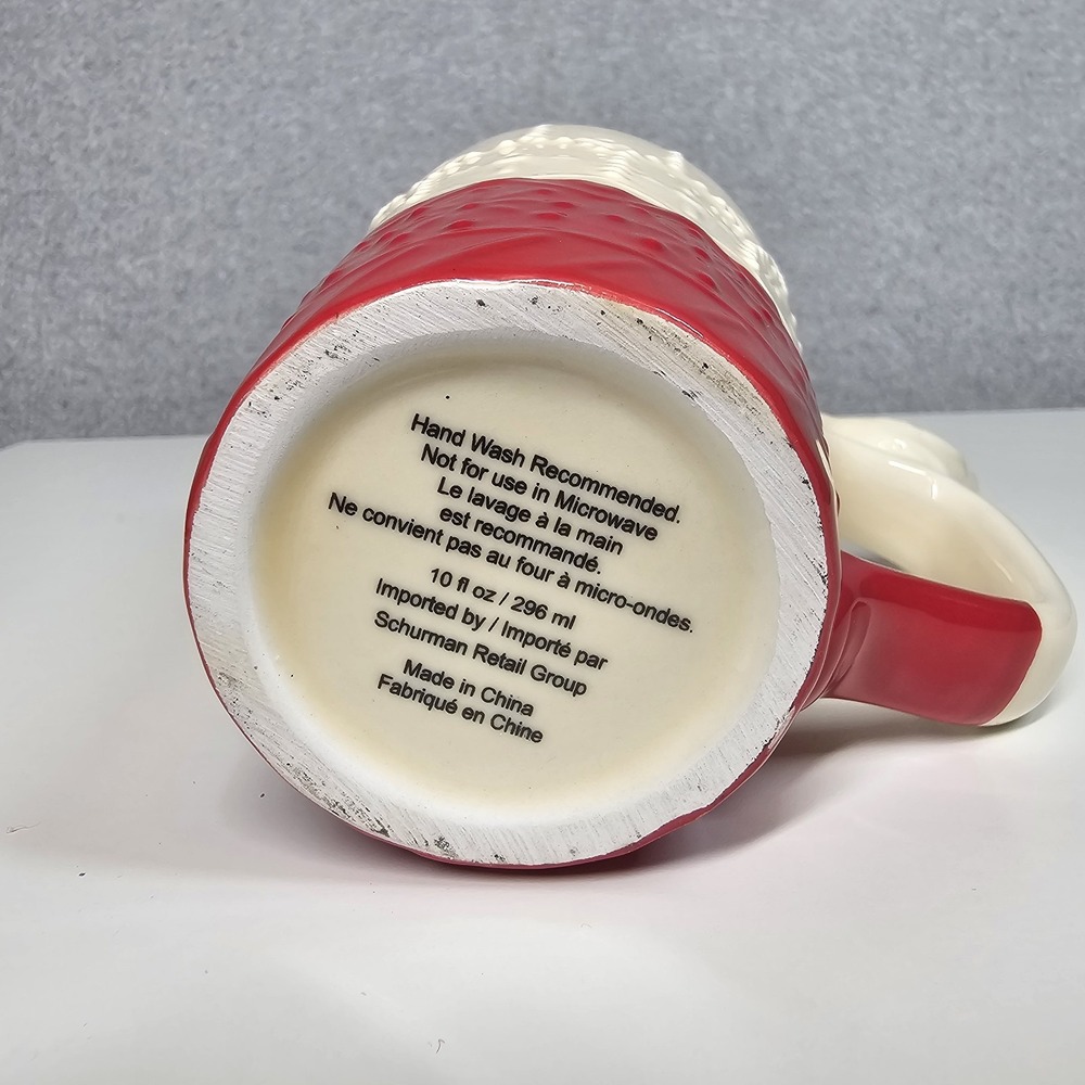 Bird on the Handle Embossed Colorblock Hand-Painted Coffee Cup Mug Whimsical - Picture 7 of 12